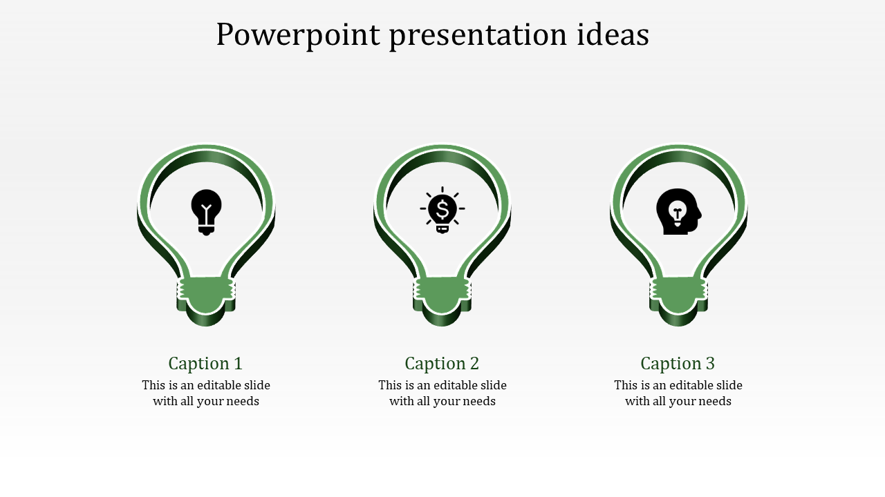 Amazing PowerPoint Presentation Ideas with Three Nodes
